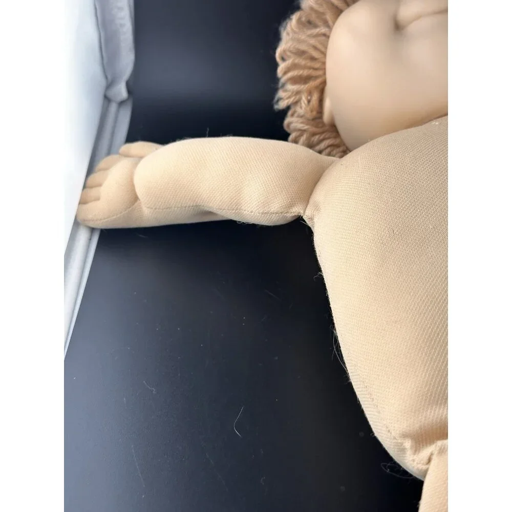 Vtg Cabbage Patch Kids 1986 Boy HM15 KT Factory Blue Eyes Wheat‎ Long Loops READ